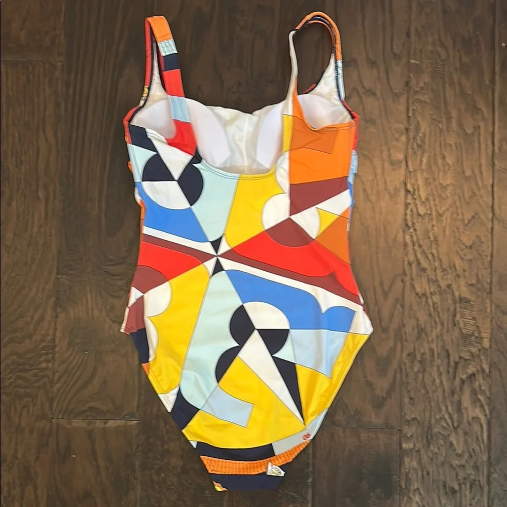 NWT Tory Burch Rose des Vents One Piece Tank Swimsuit – Size Small - Picture 4 of 6